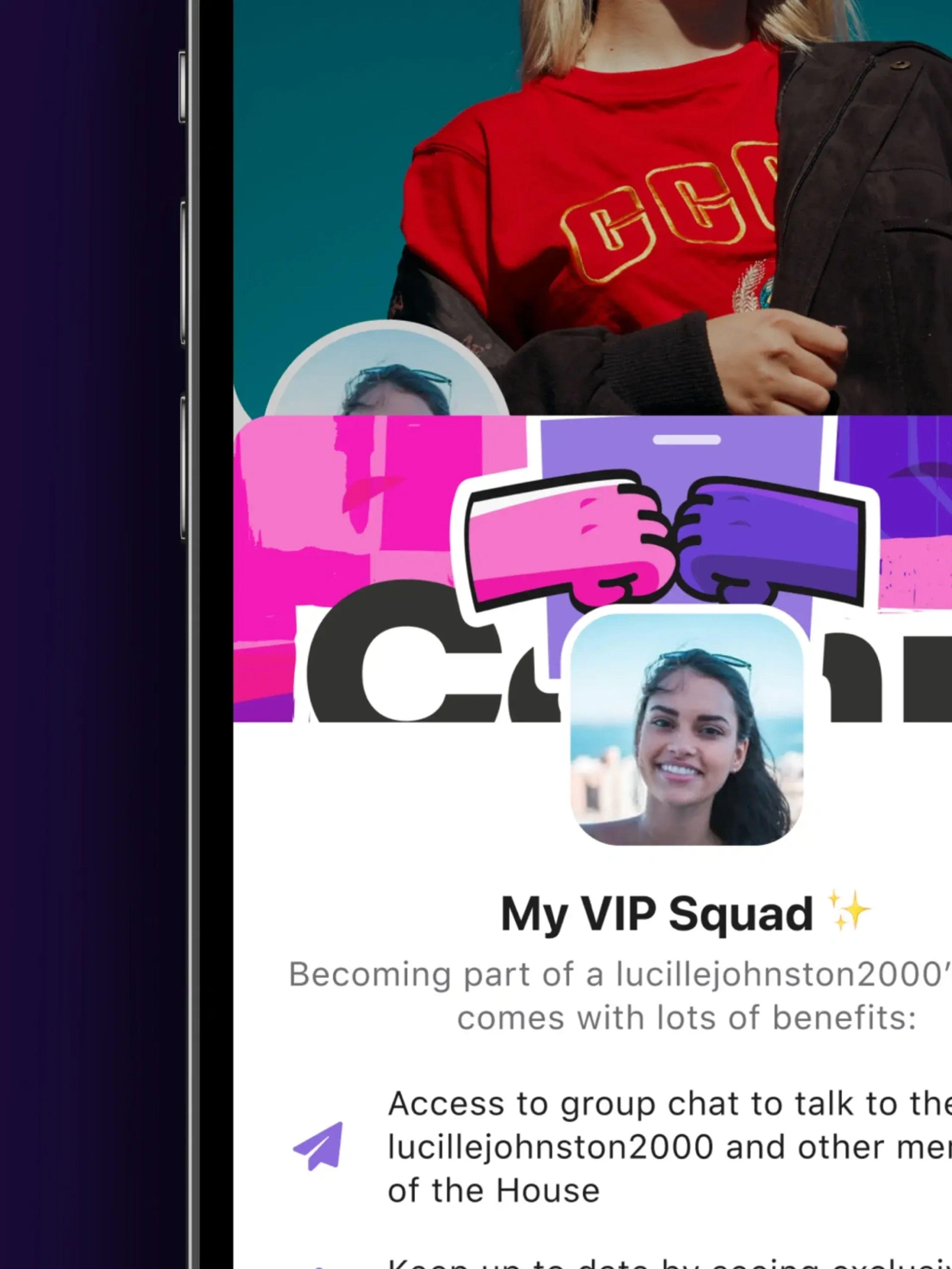 Riff Community Chat UI and UX mobile app design
