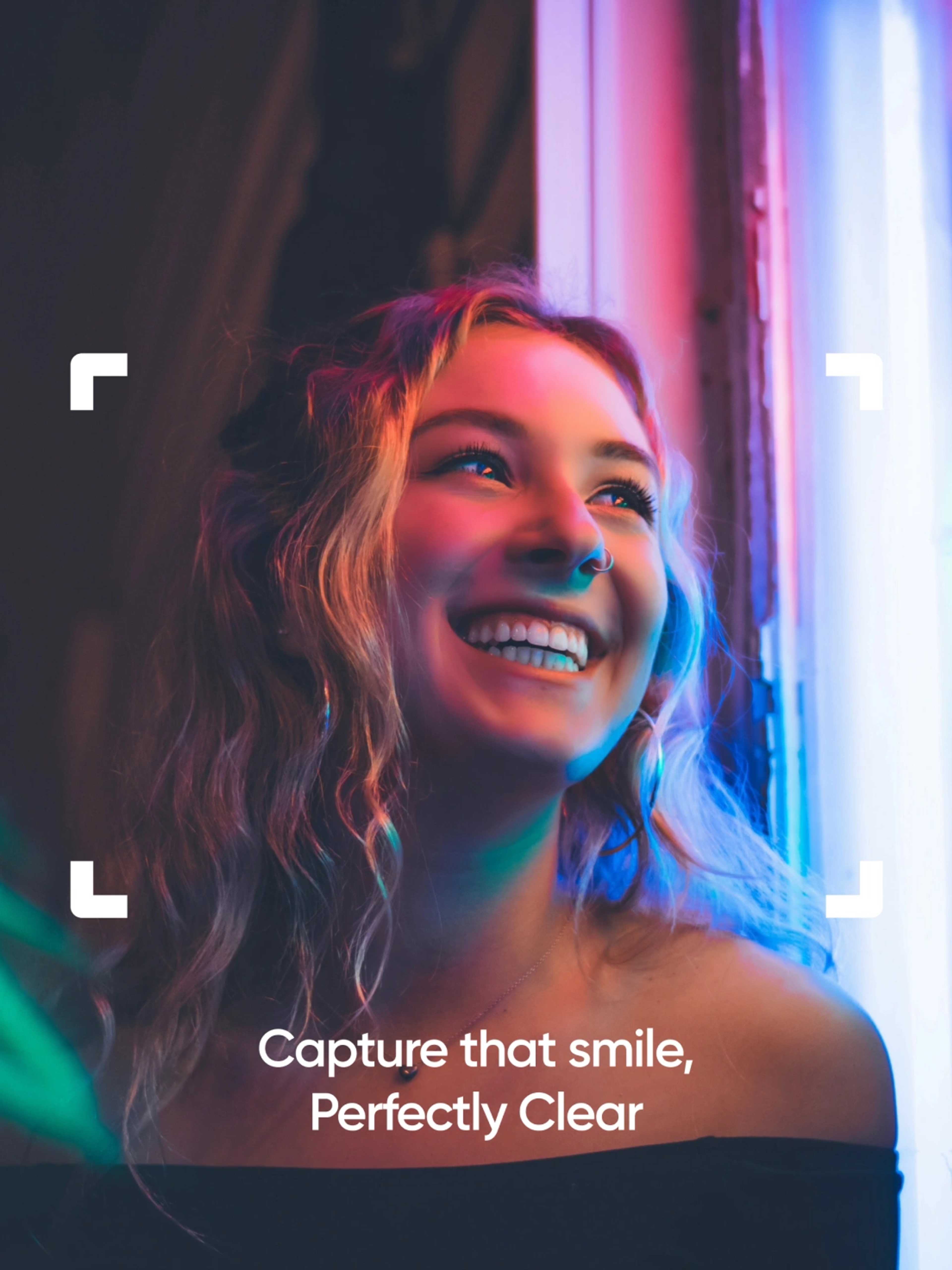 Perfectly Clear poster "Capture that smile"