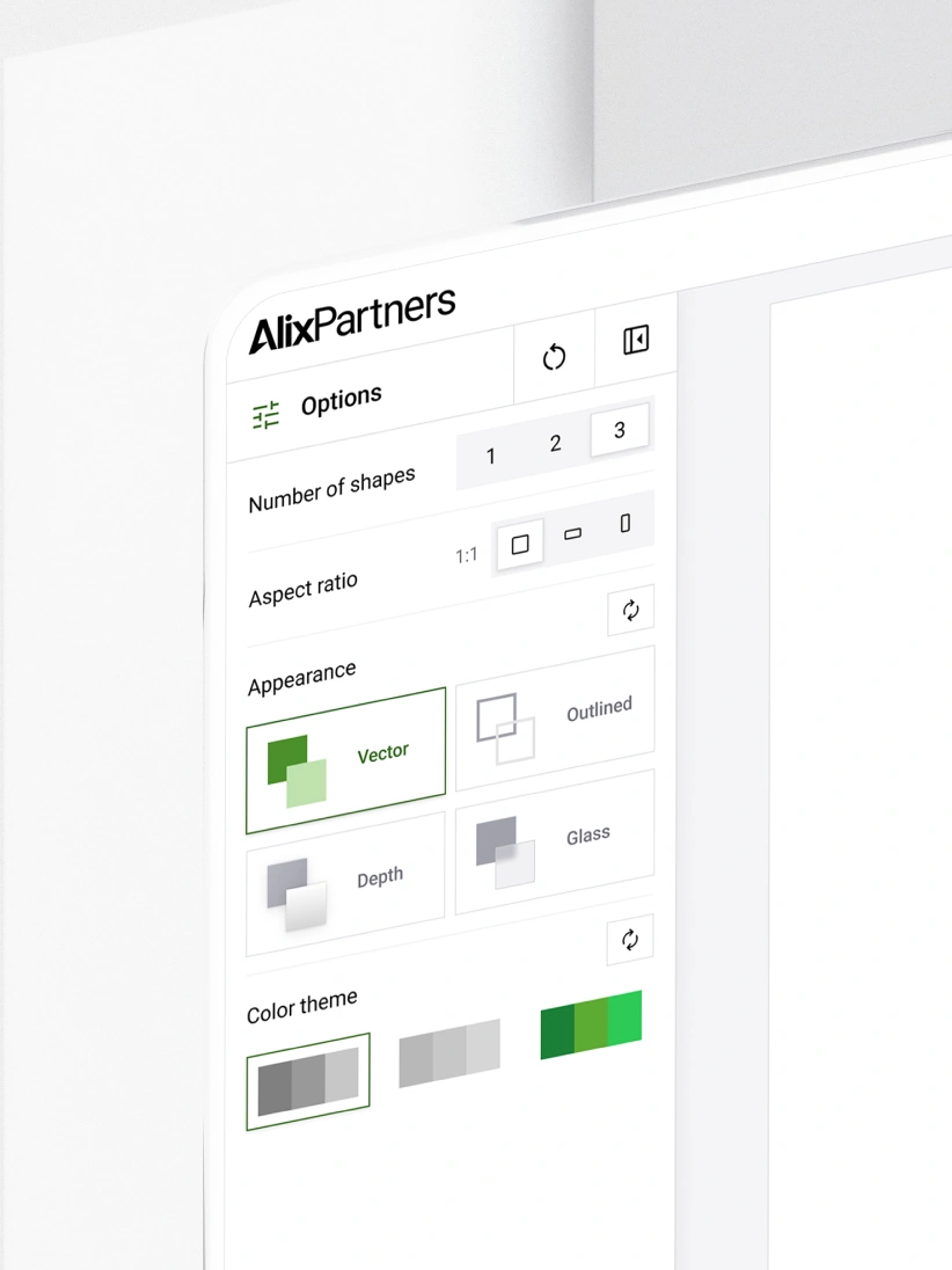 AlixPartners UI/UX app design