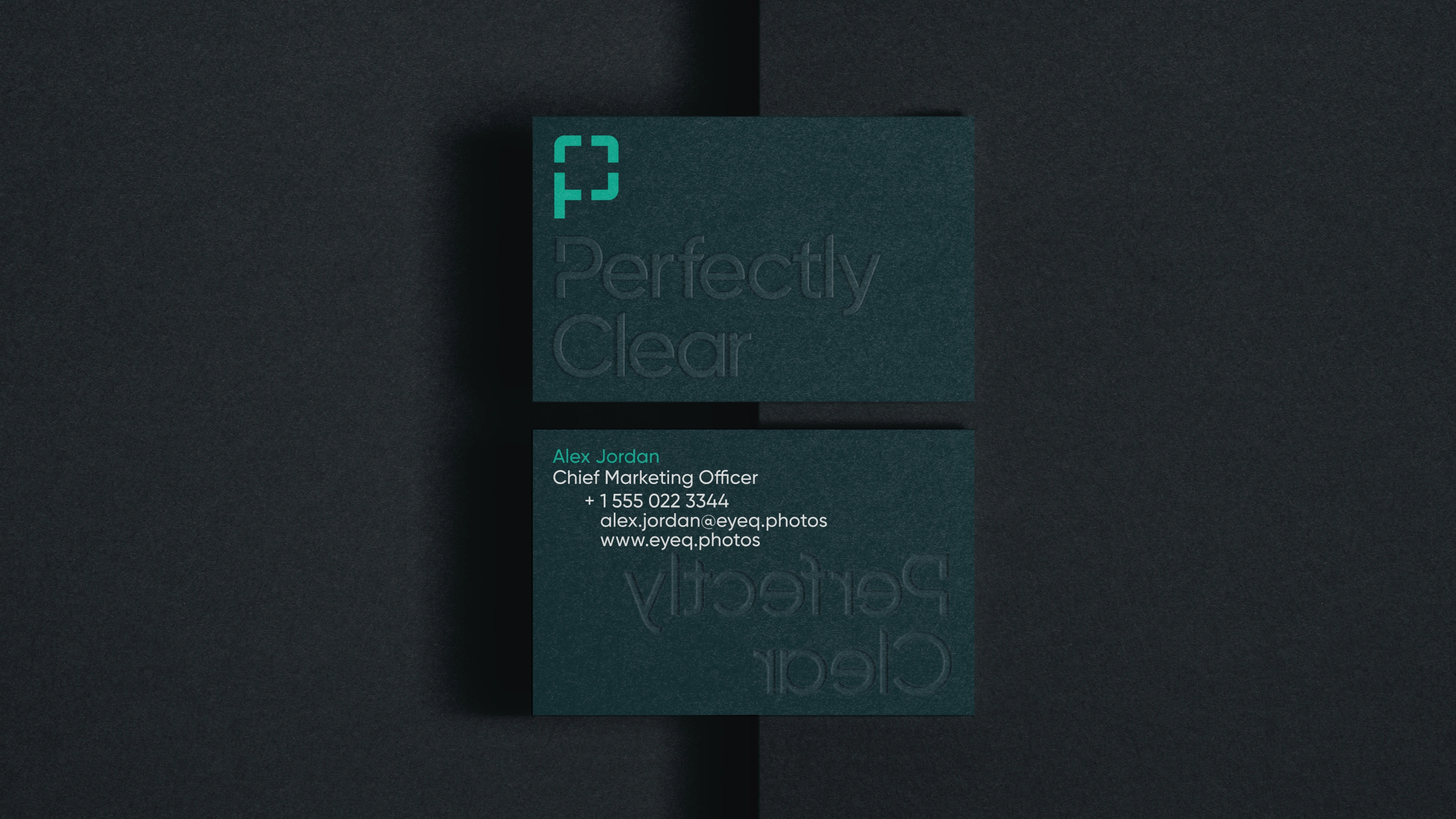 Perfectly Clear business cards