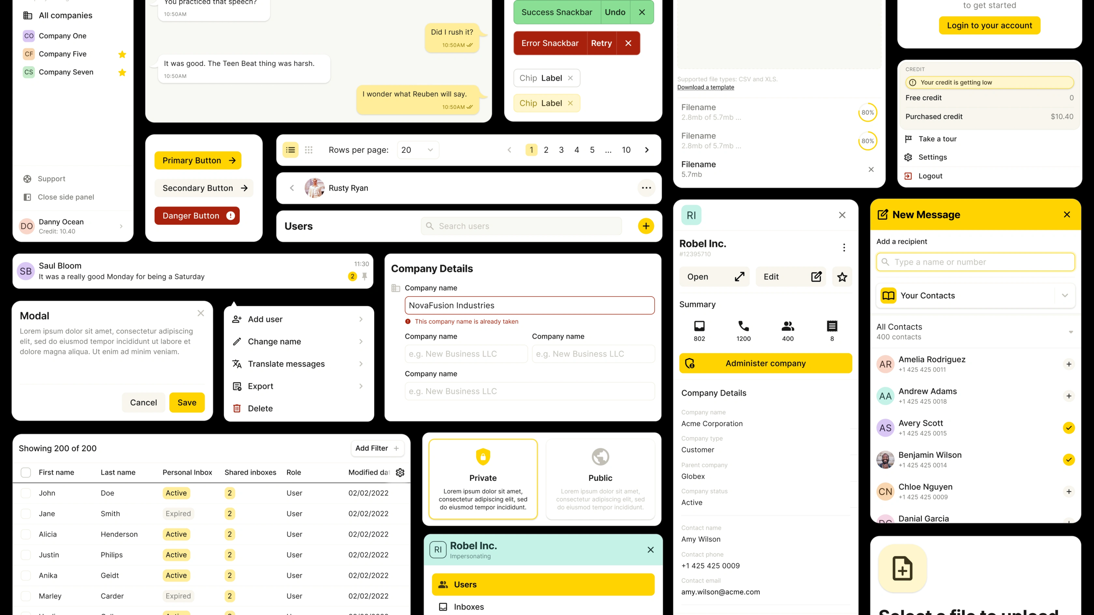 YakChat design system