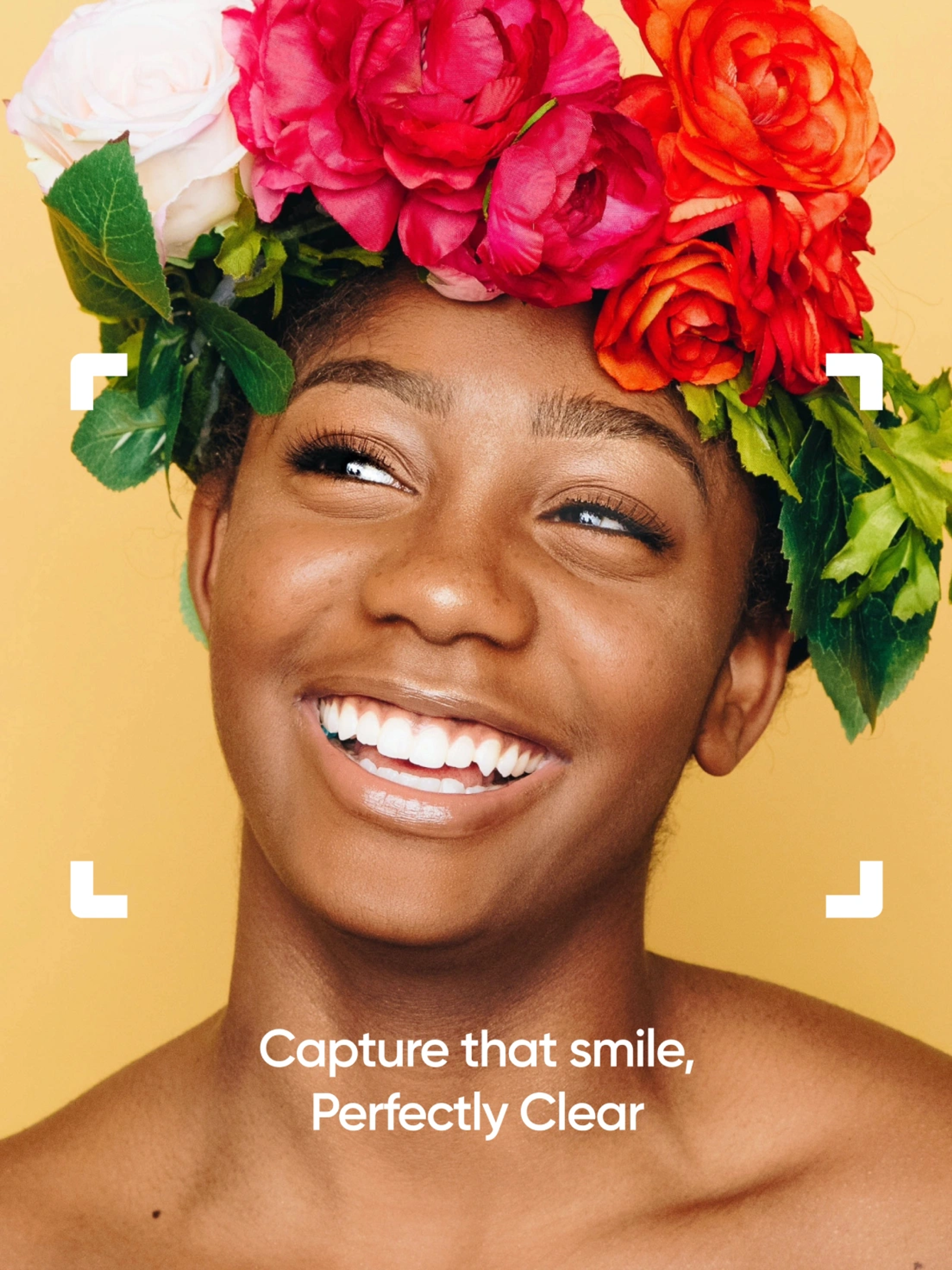 Perfectly Clear poster "Capture that smile"