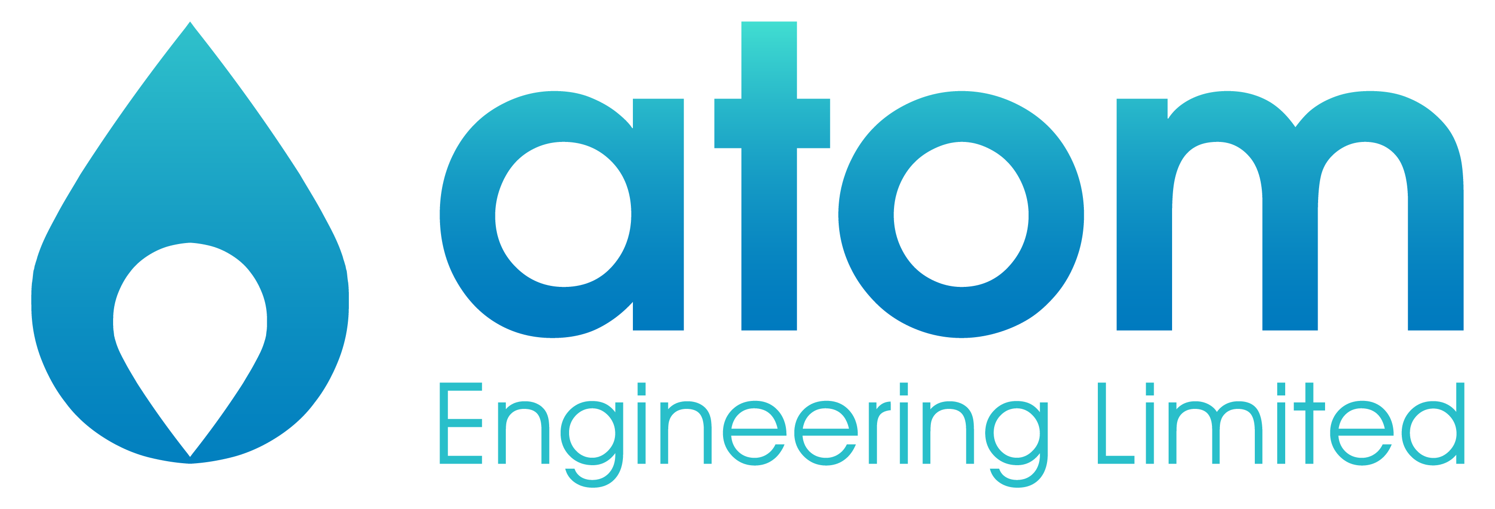 Atom Engineering Logo White