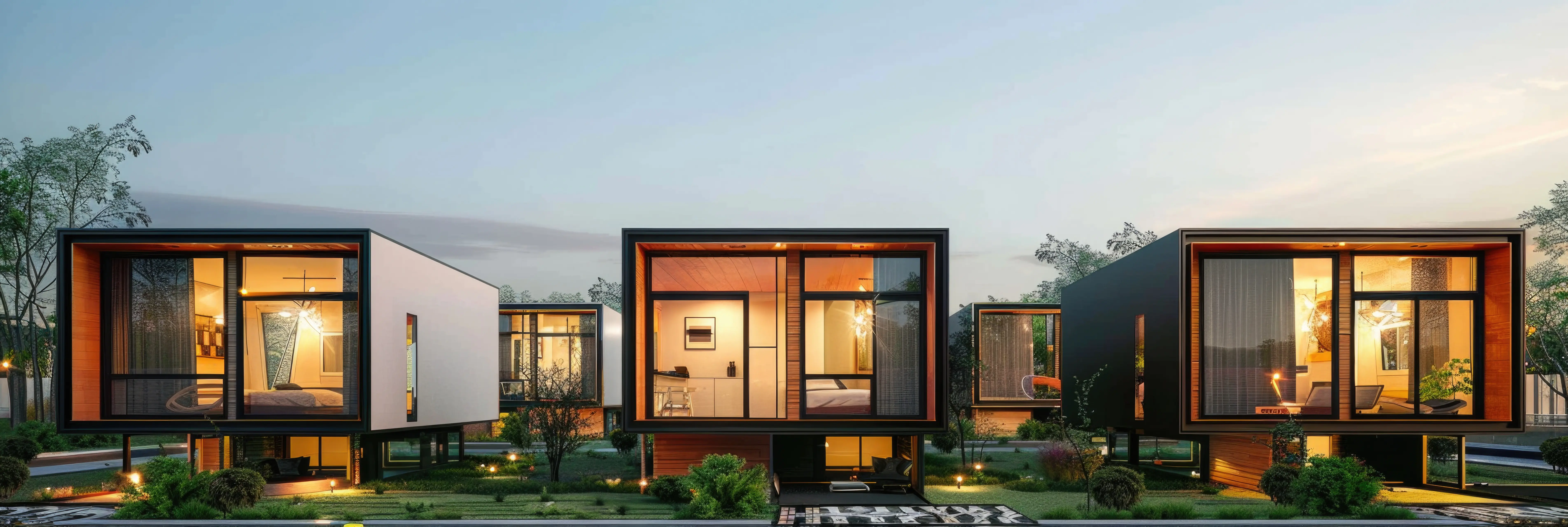 Eco-friendly sustainable housing development