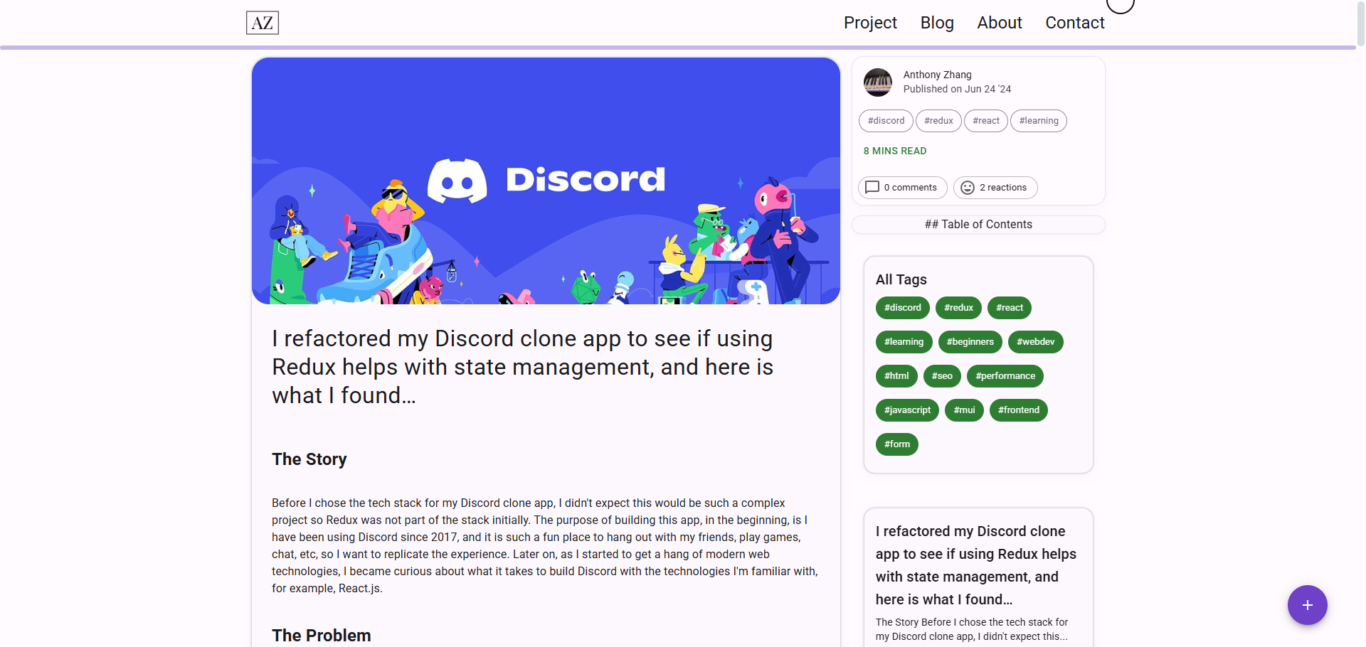 Portfolio Website screenshot 2