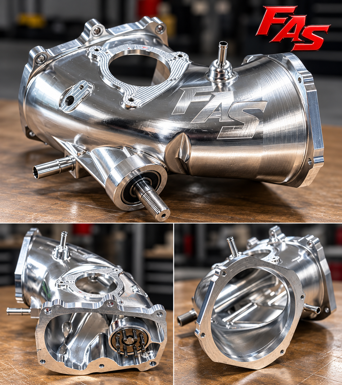 2.4L Billet 130mm Supercharger Snout Billet Parts FAS Motorsports main product image | FAS Motorsports