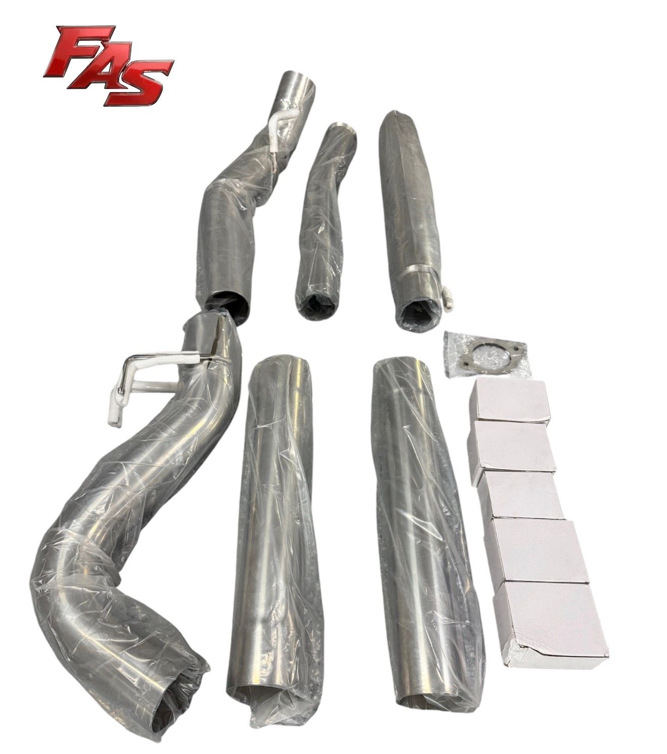 2011-2026 6.7L Ford Powerstroke 5'' Exhaust Polished 304 Stainless Steel Diesel FAS Motorsports detail image 2 | FAS Motorsports
