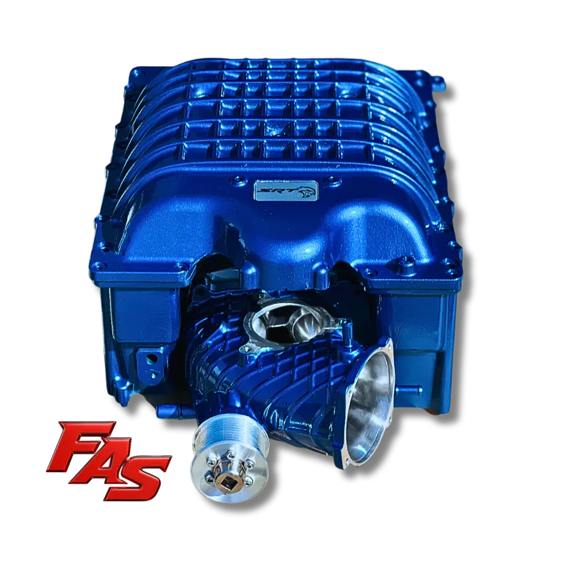 Blue coated supercharger