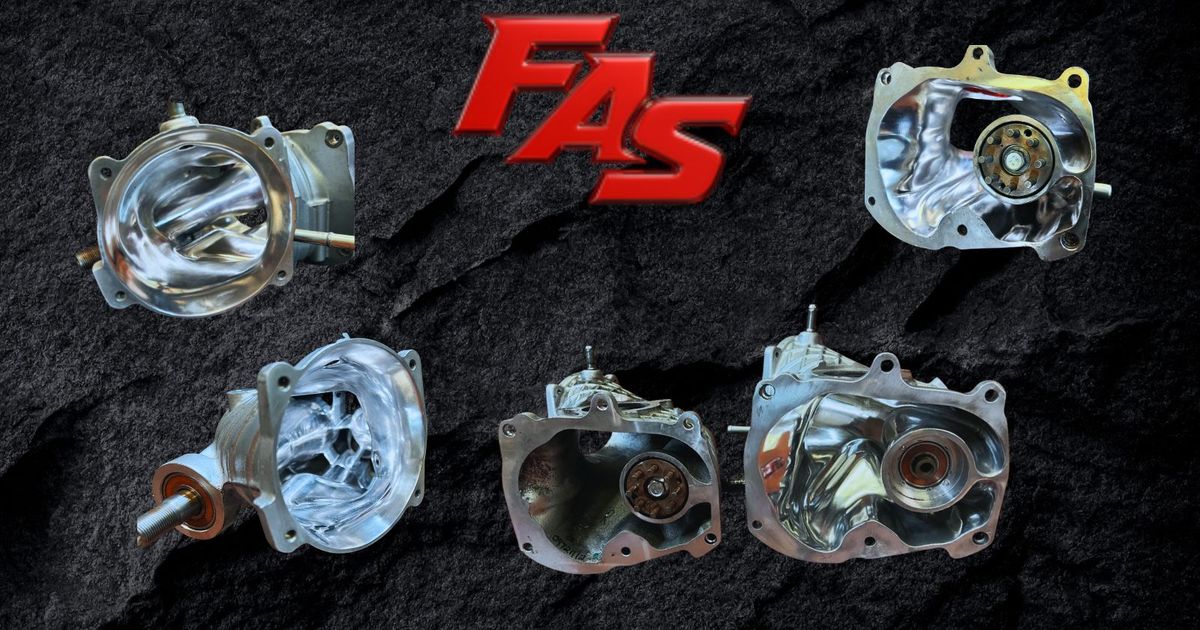 Before and after hellcat supercharger porting by FAS Motorsports