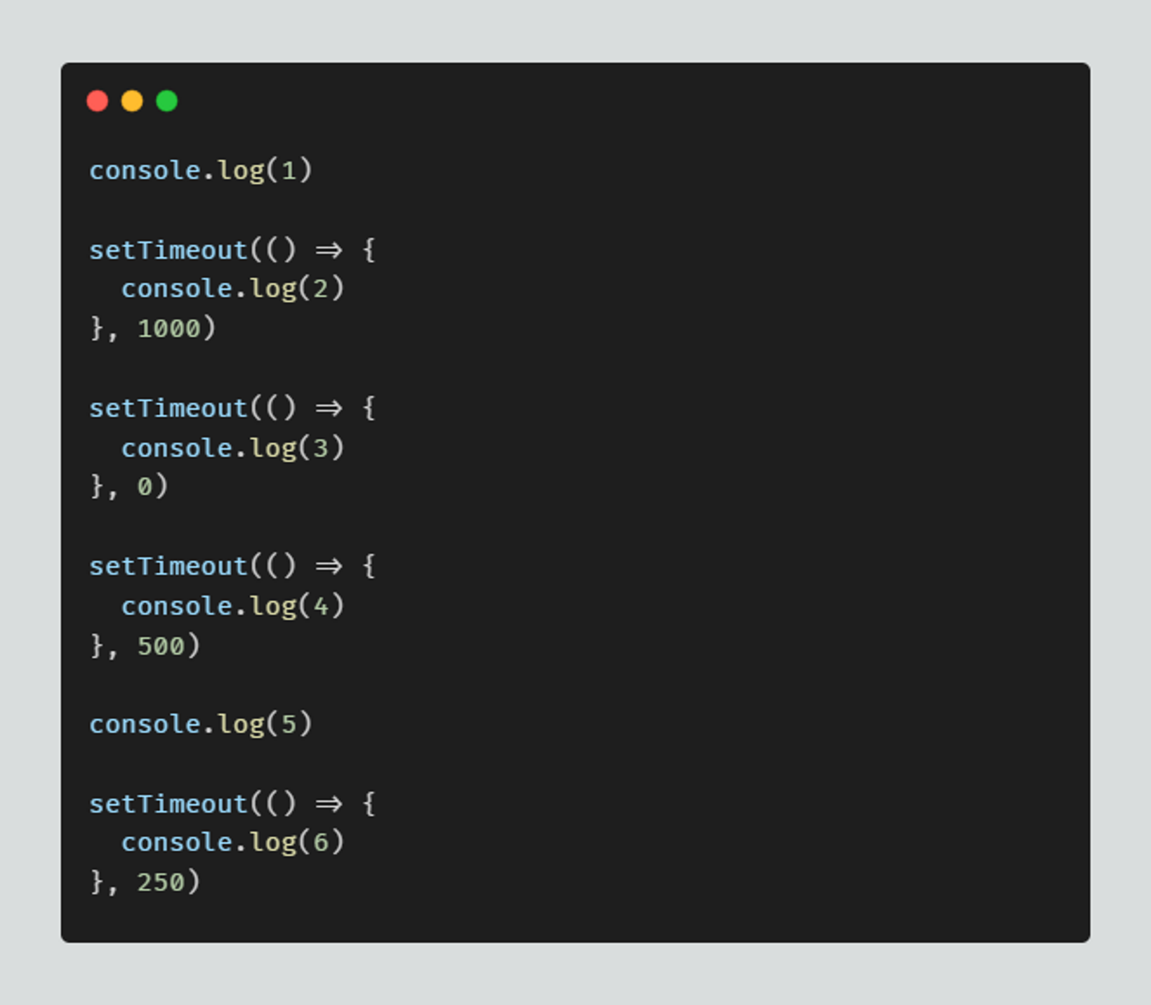 callback queue with setTimeout api challenge