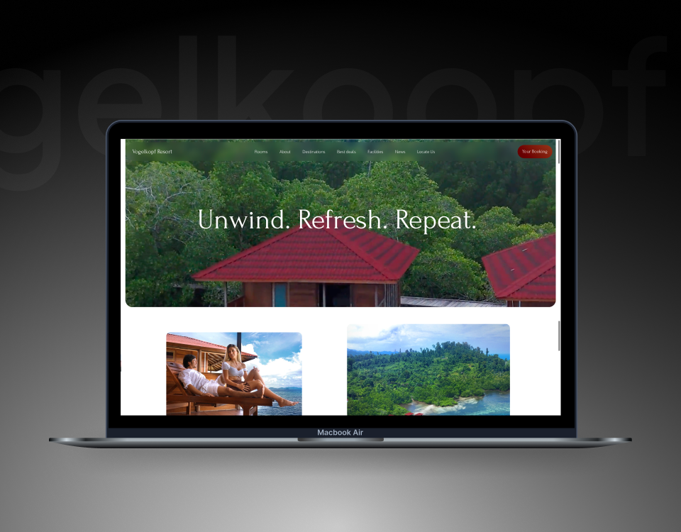 Vogelkopf Dive Resort: Rental Web Development