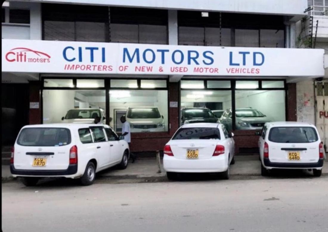 Vehicles parked outside Citi Motors, Mombasa: A sales staff called Ishmael was blunt - he finds it difficult to respond to his “uneducated” customers. It’s not clear his level of education and why the direct slur on his customer