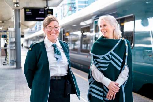 Banner for Vy Buss 100 år med båndet