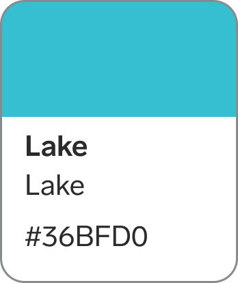 Lake - Lake - #36BFD0