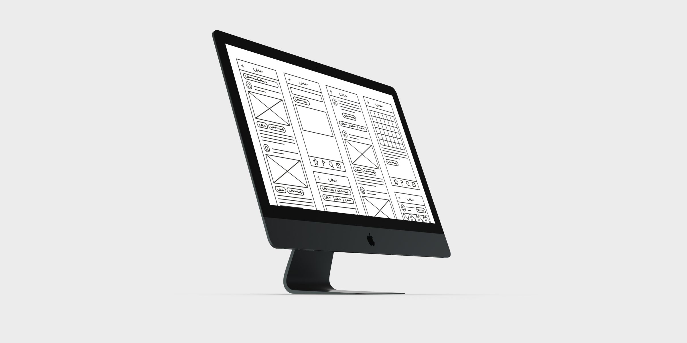 Modern Tech meets Modern Art. The E-Commerce Concept.