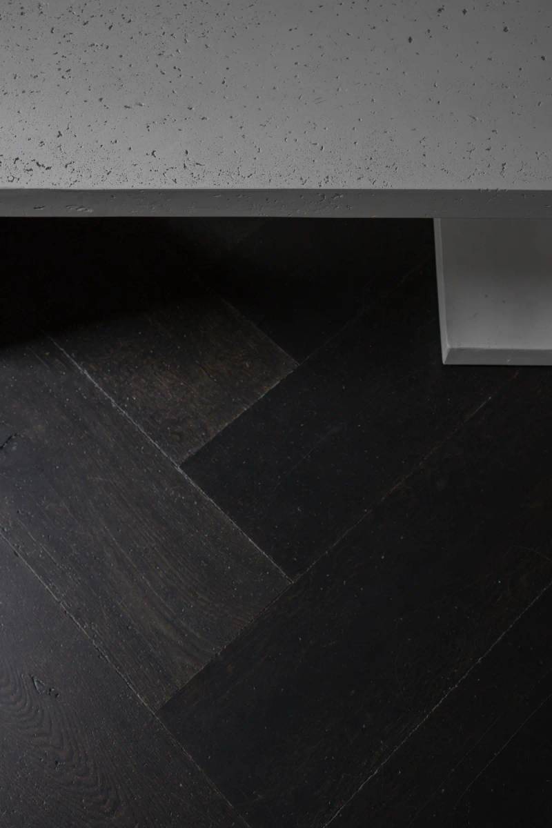 Deep Lava parquet installation