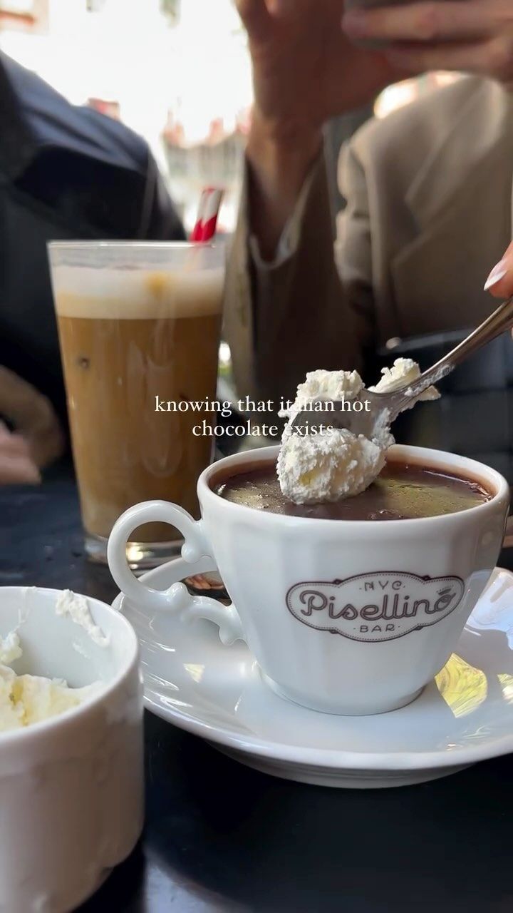 Italian Hot Chocolate at Pisellino