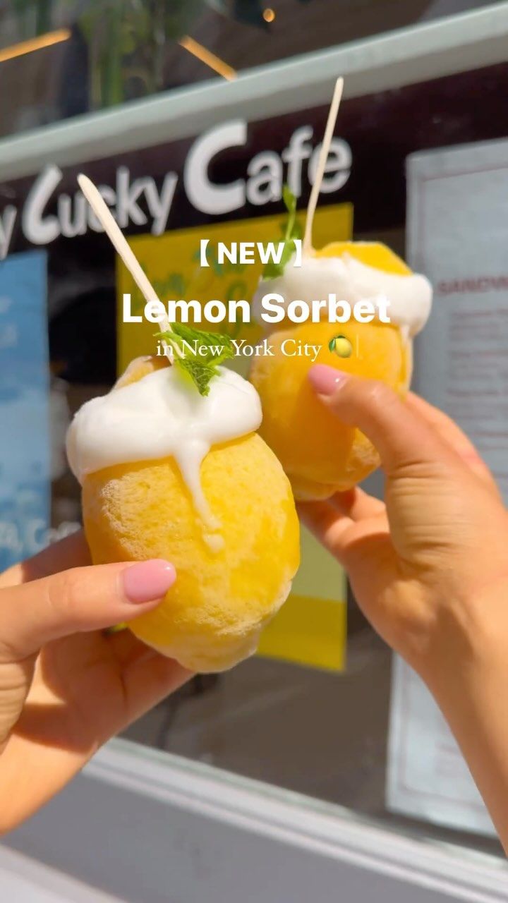 Lucky Lucky Cafe: Italian Lemon Sorbet