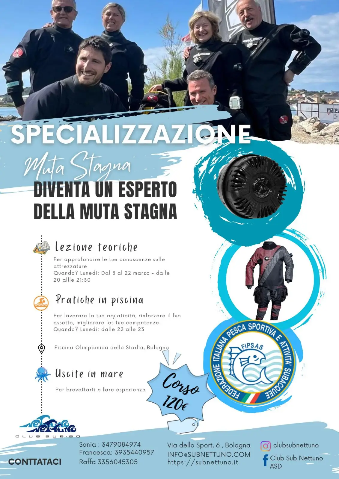 Immagine in evidenza: Corso di Muta Stagna 2026