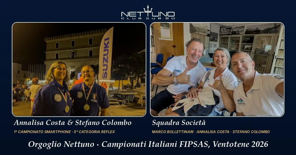 Immagine in evidenza: Campionati Italiani FIPSAS di Fotografia Subacquea: Club Sub Nettuno protagonista a Ventotene