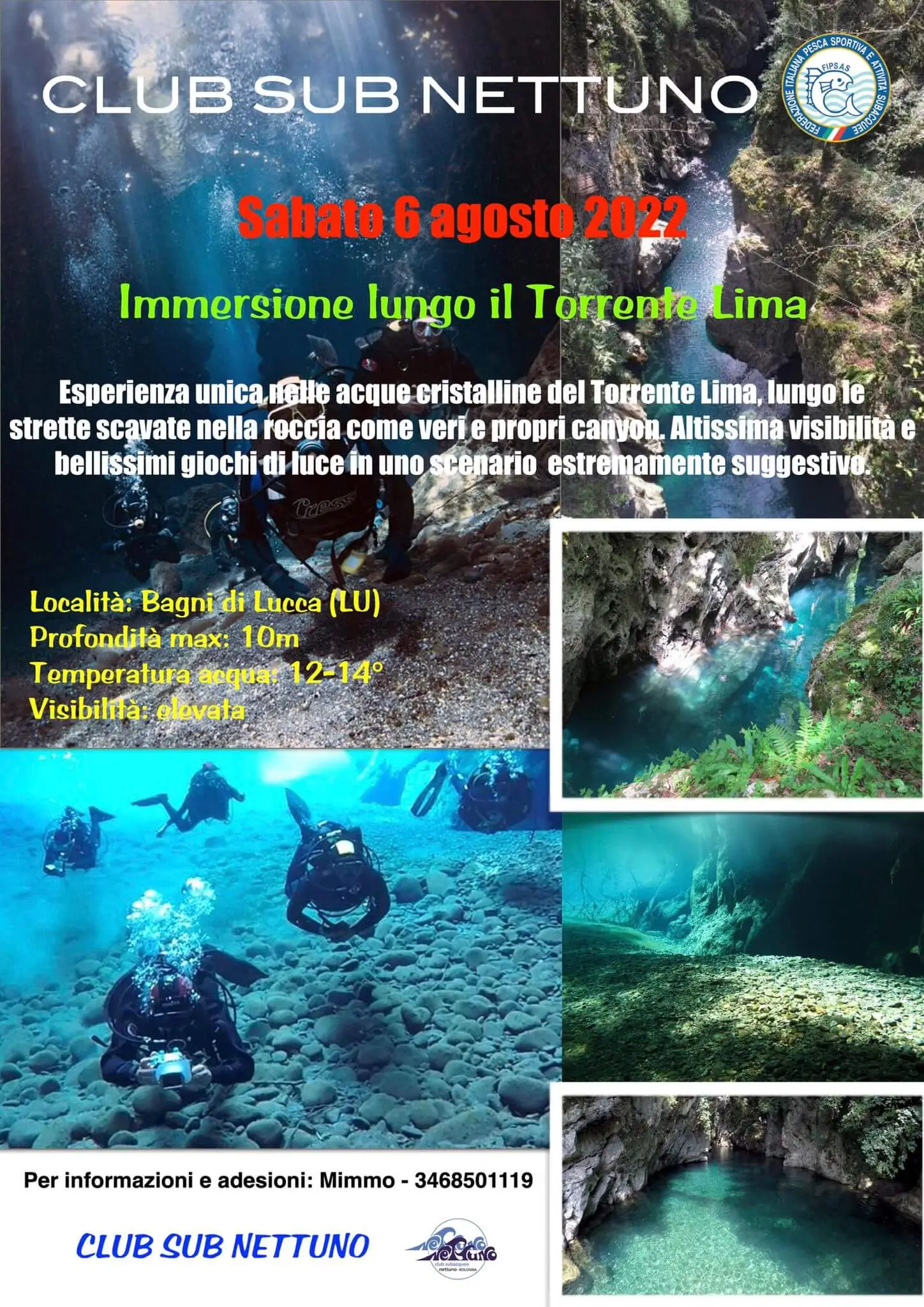 Immagine in evidenza: Immersione lungo il Torrente Lima