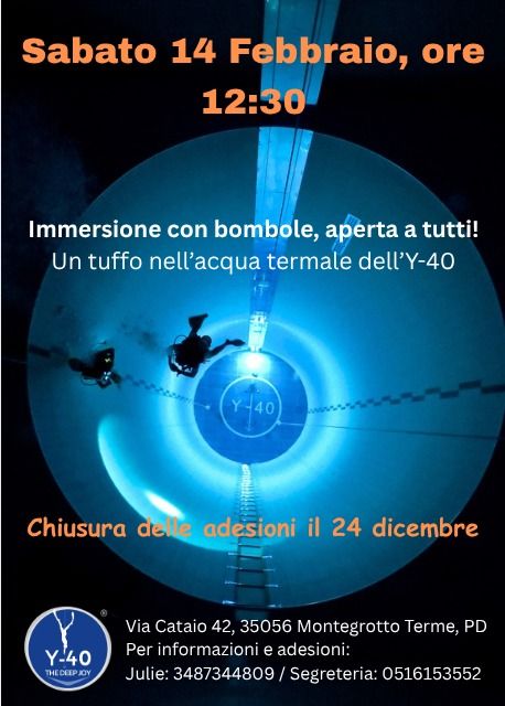 Immersione con bombole alla Y-40 – sfondo