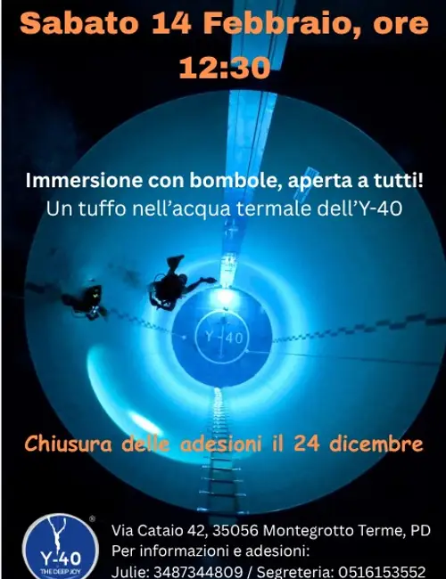 Immersione con bombole alla Y-40