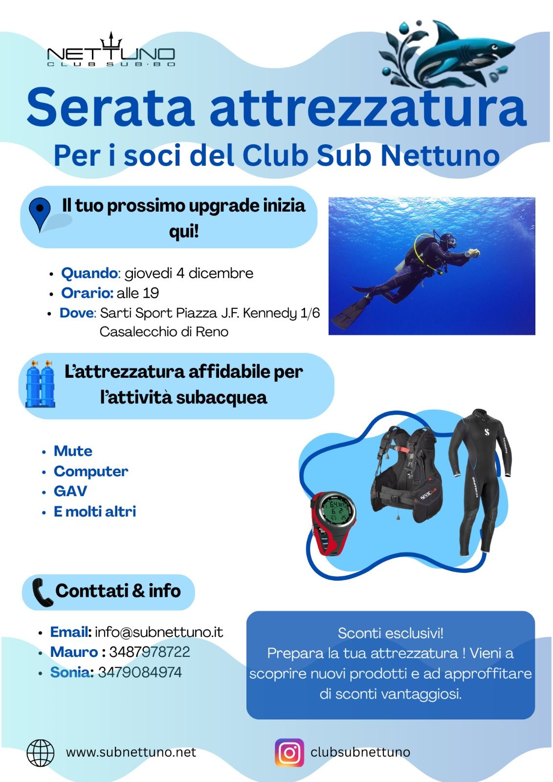 Serata attrezzatura – sfondo