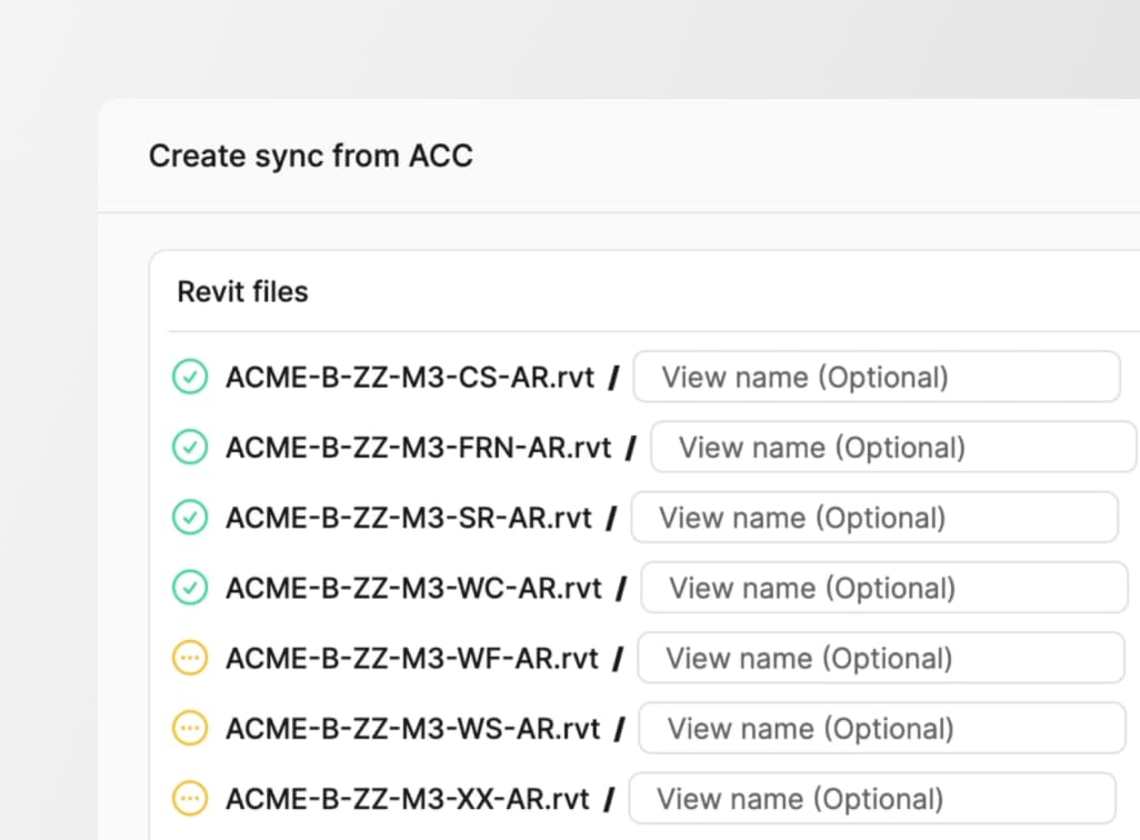 Speckle to ACC Update 