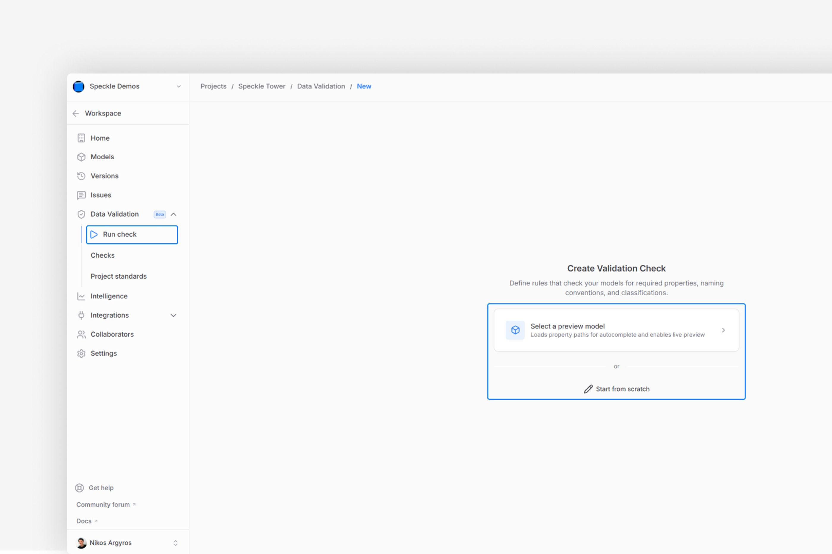 Create Validation Check