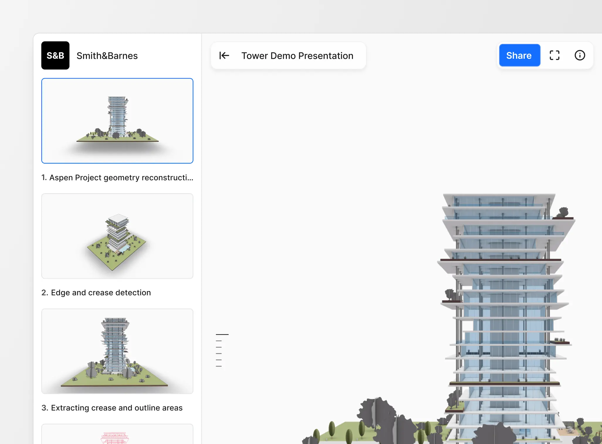 3D presentations in Speckle