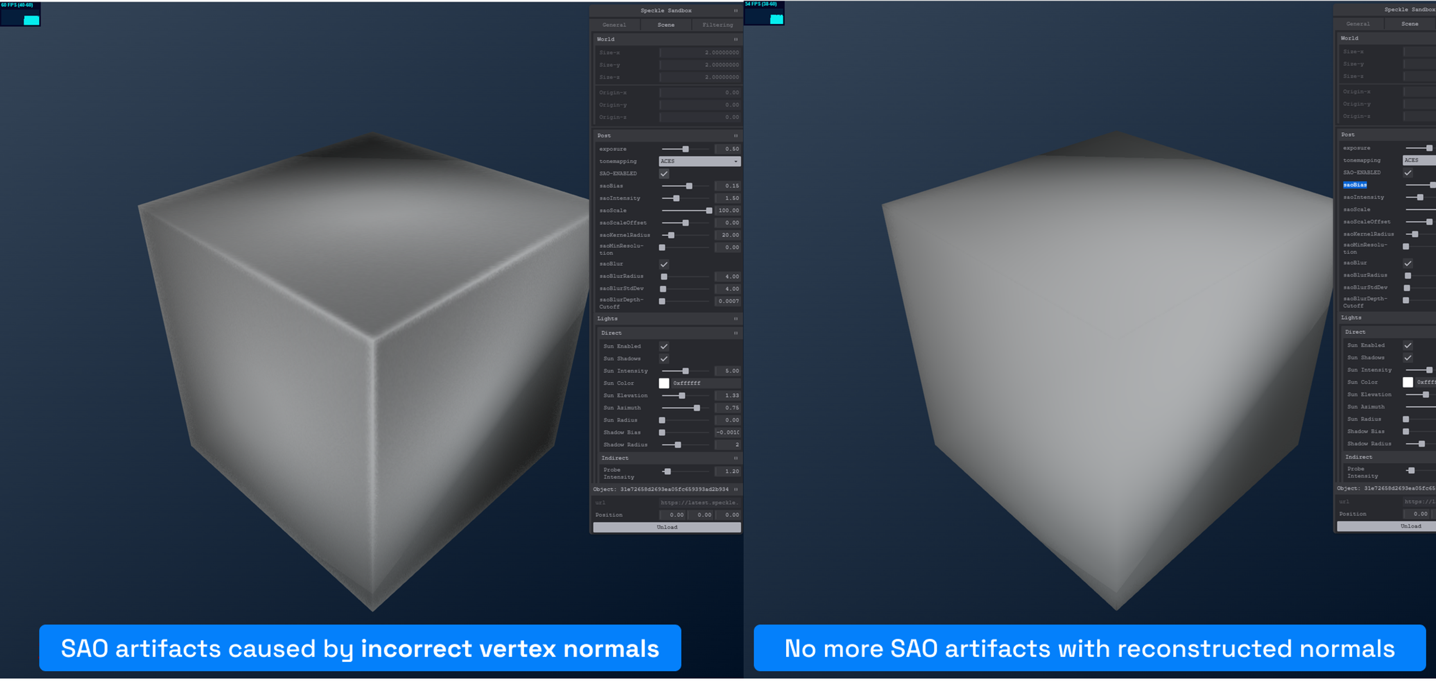 Images showing normal reconstruction and dynamic AO - 2