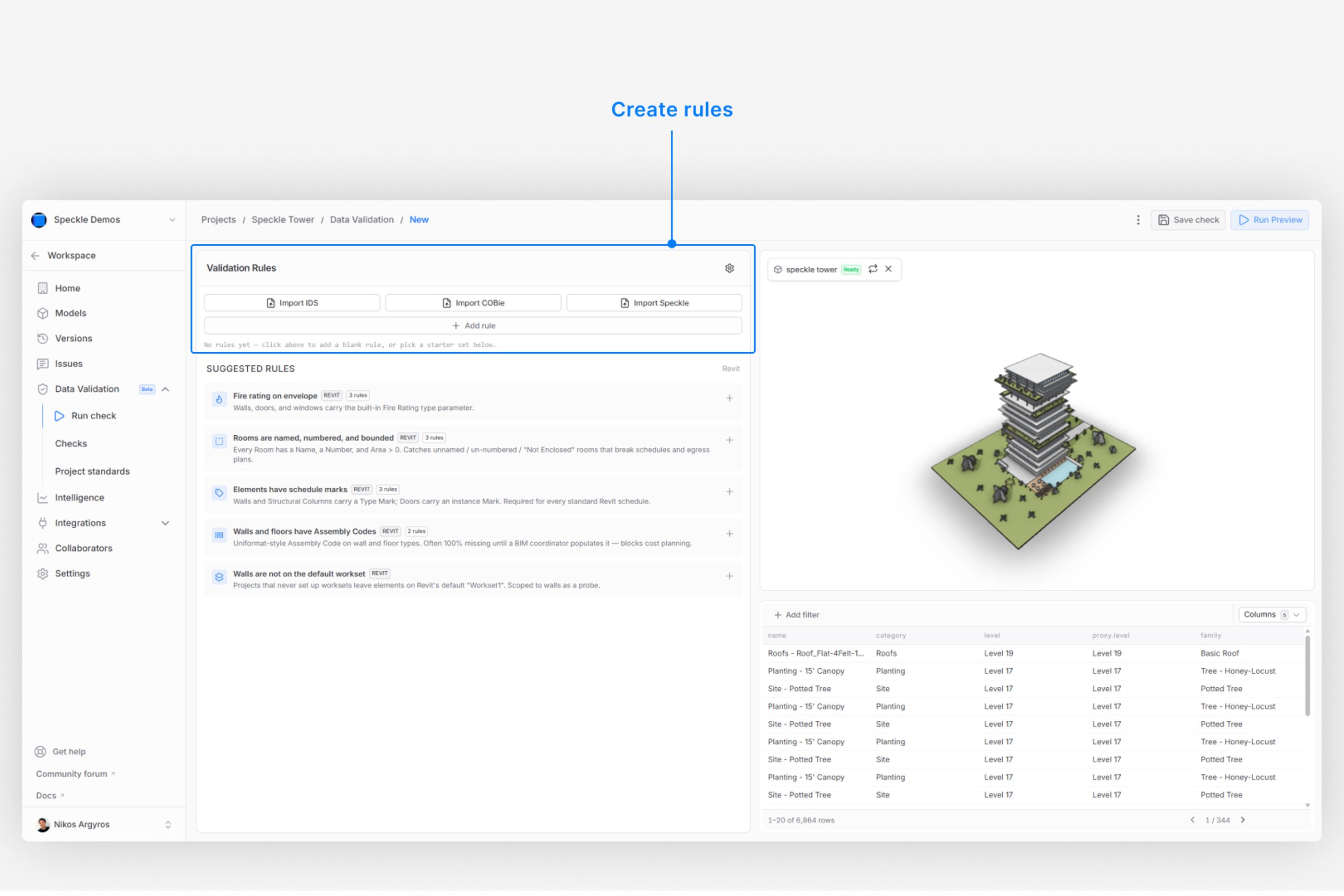 Create your first validation rule