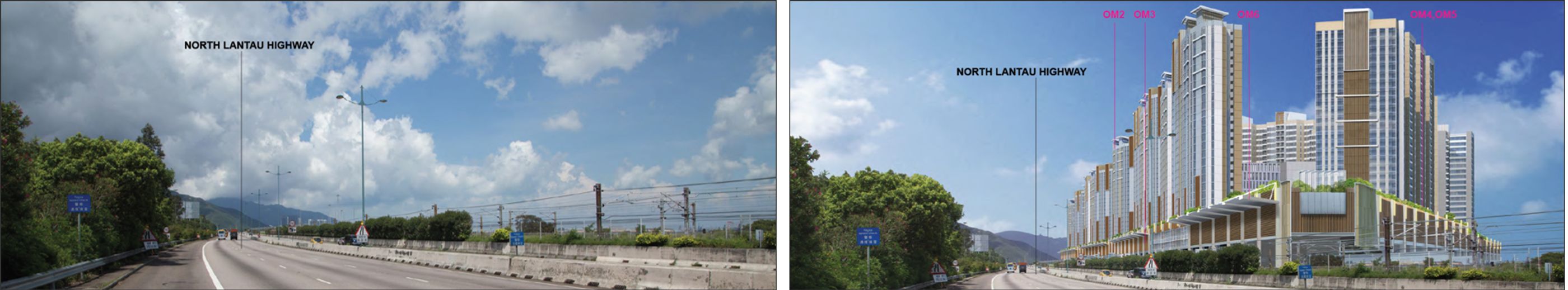 The Siu Ho Wan Depot (SHD) project in Hong Kong being designed by Arup. Before and after pictures of the development.