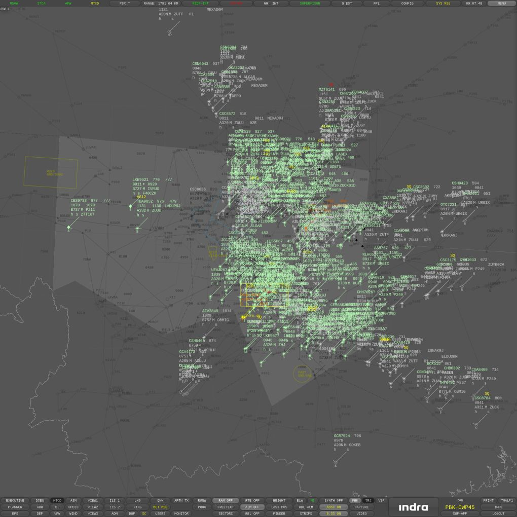 User Interface Aerodrome software