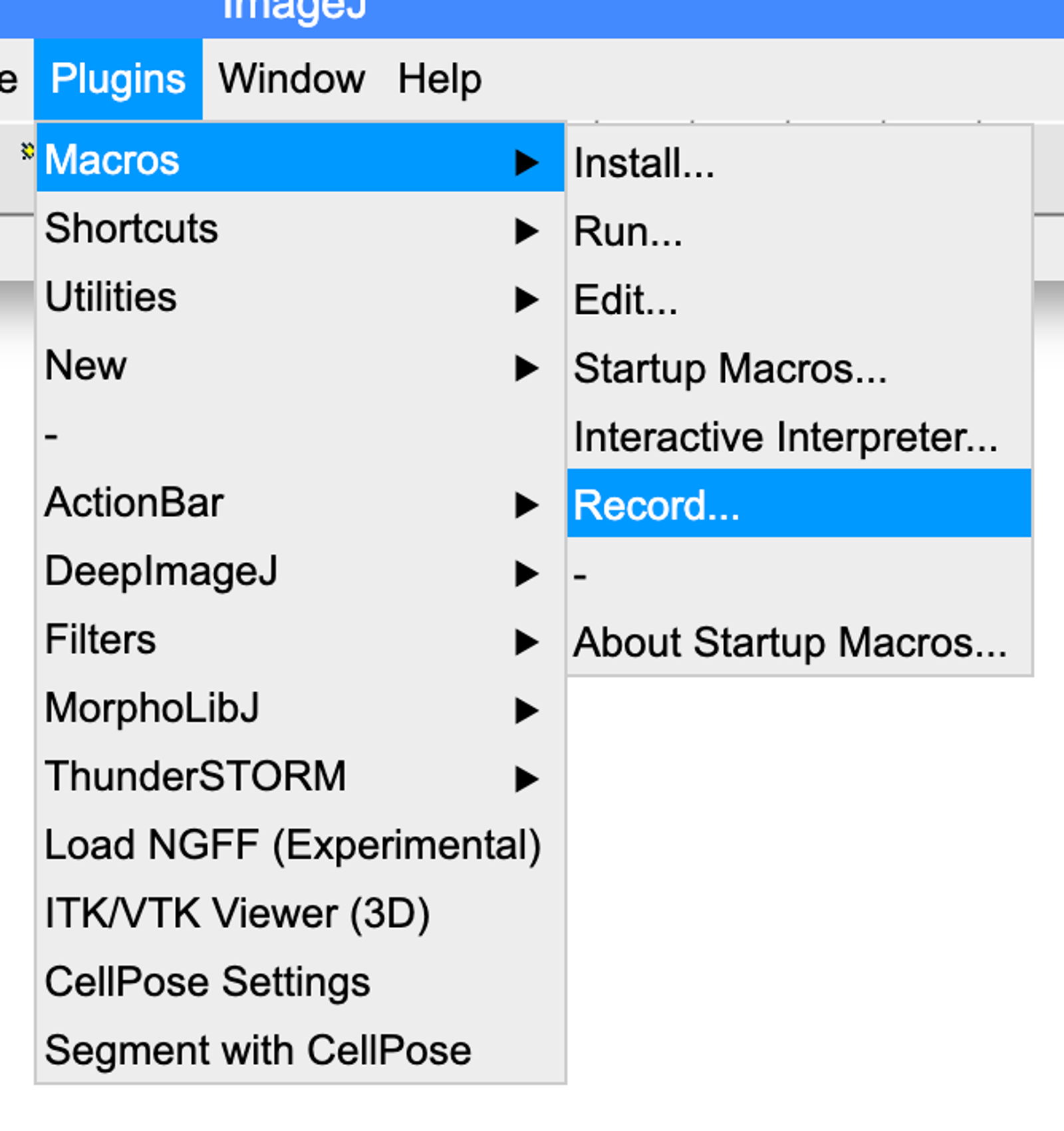 ImageJ UX