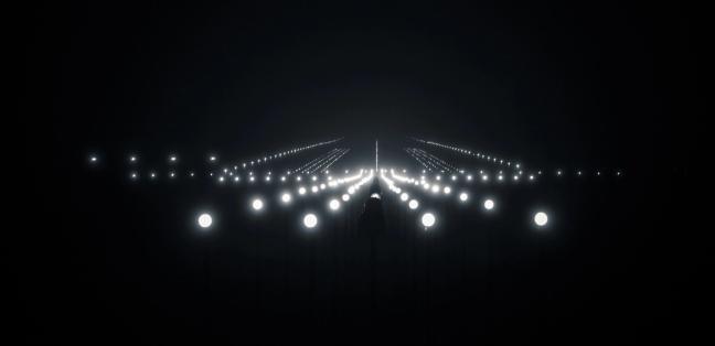 Airfield at night