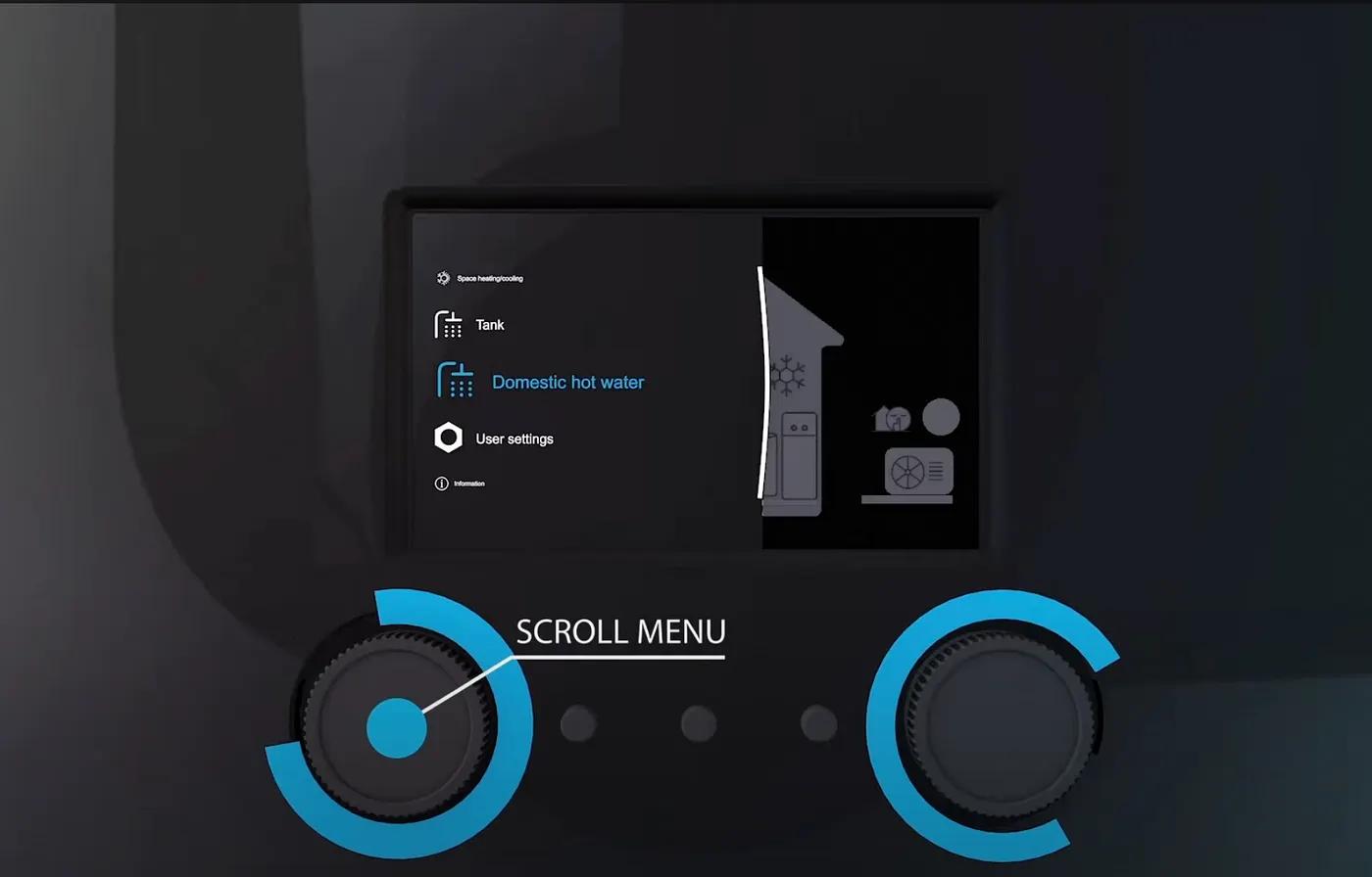 Heat pump user interface design