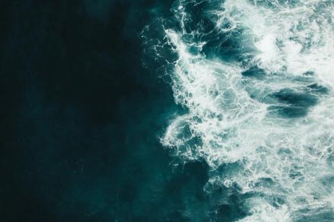 Ocean waves from above