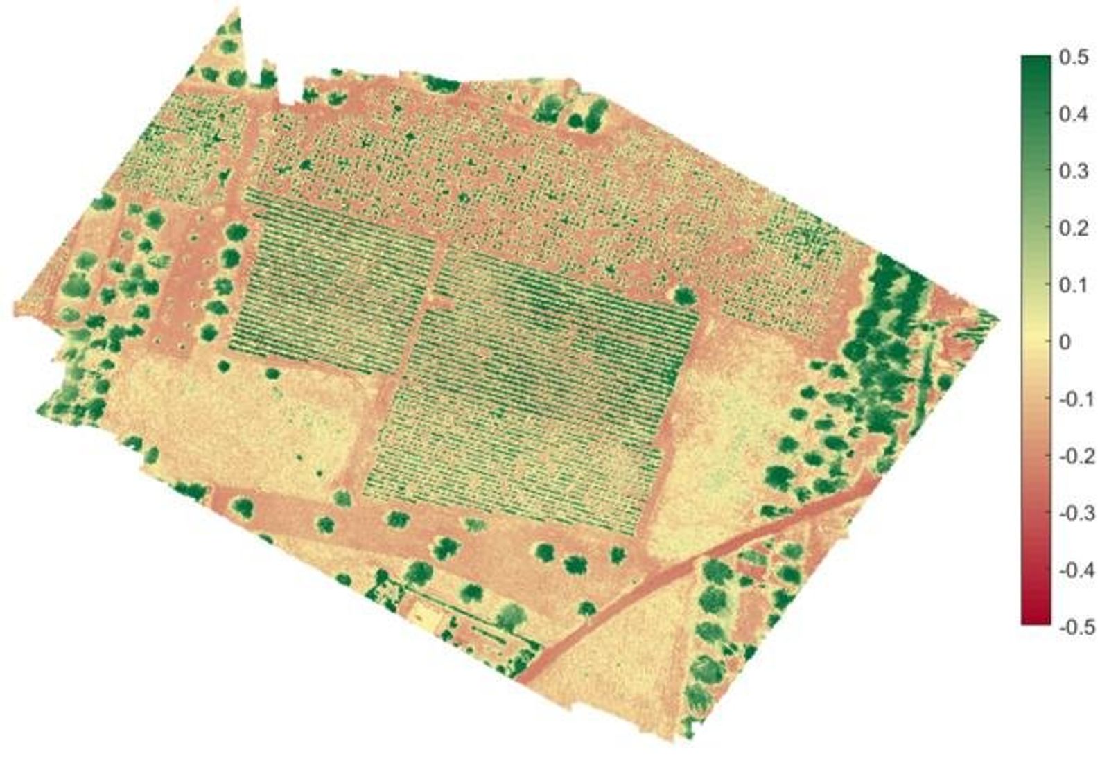 mappa dei dati di un vigneto 