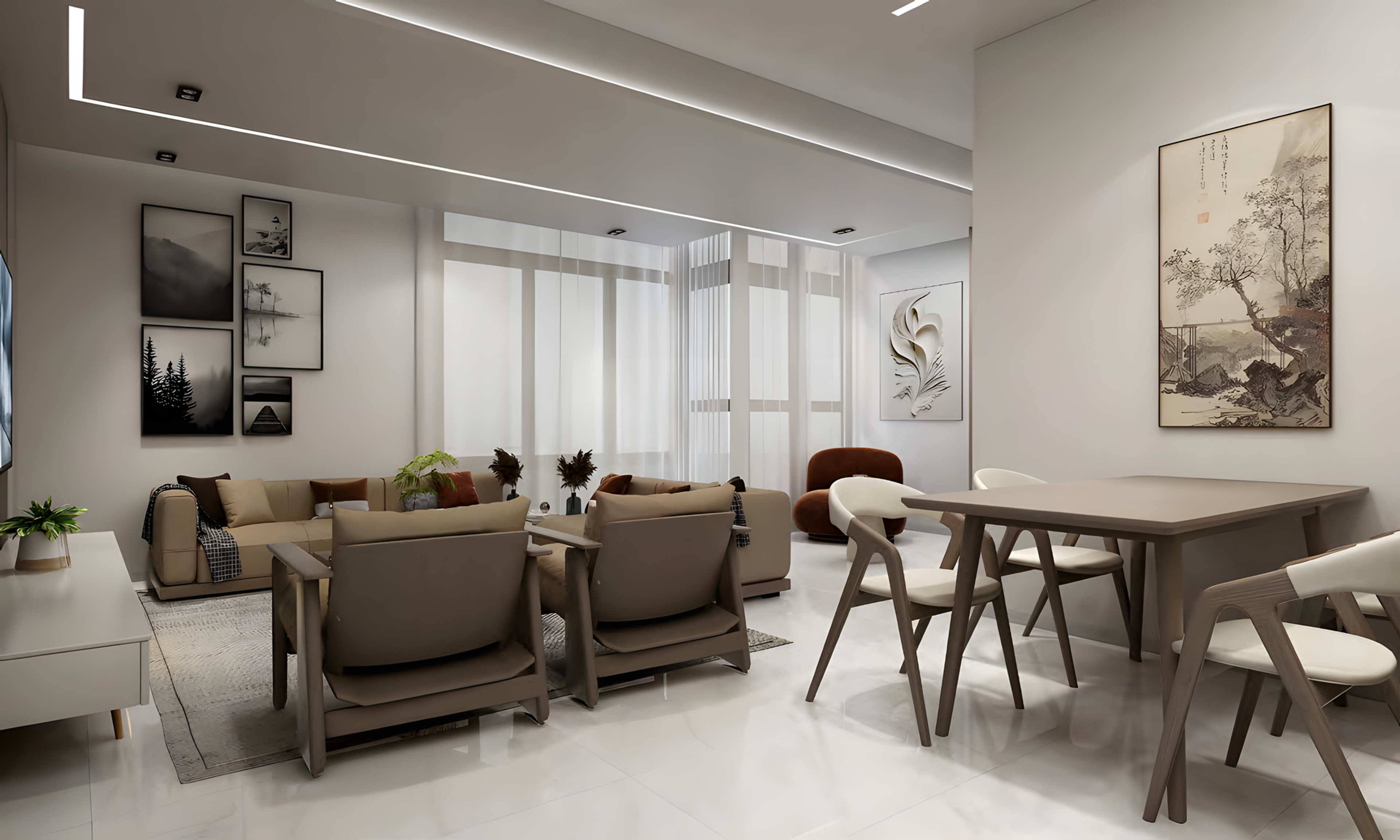 3 Bedroom Apartment Interior Design — Addis Ababa