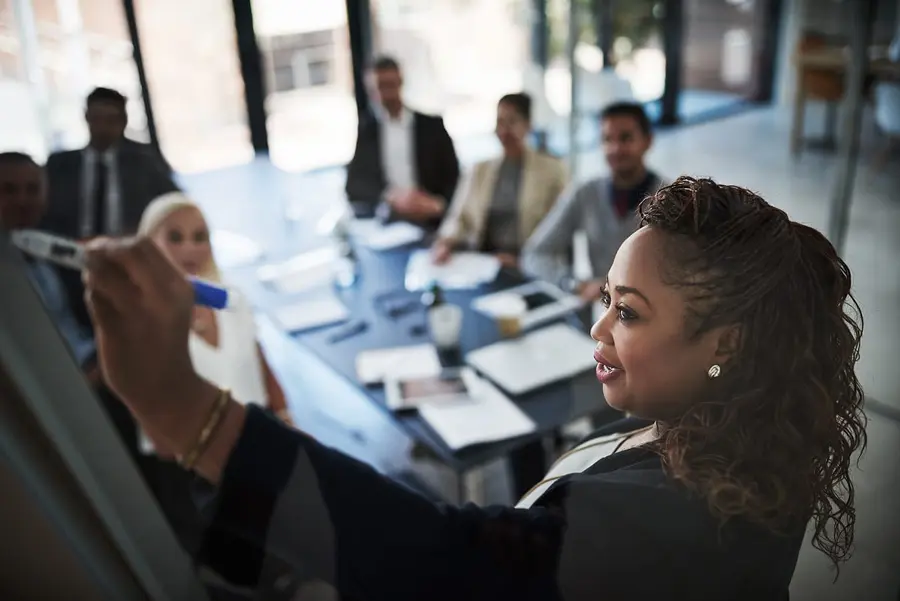 Gateway Recruitment consultant leading a strategy session