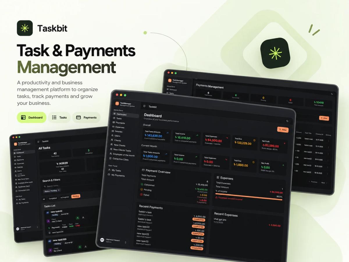 Taskbit - Enterprise Task & Operations Management Platform project preview