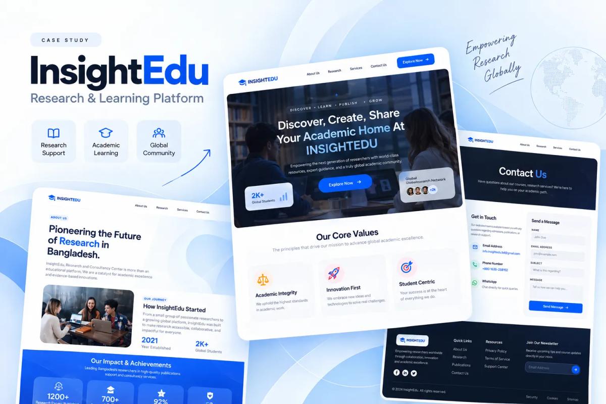 InsightEdu - Research & Consultancy Platform project preview
