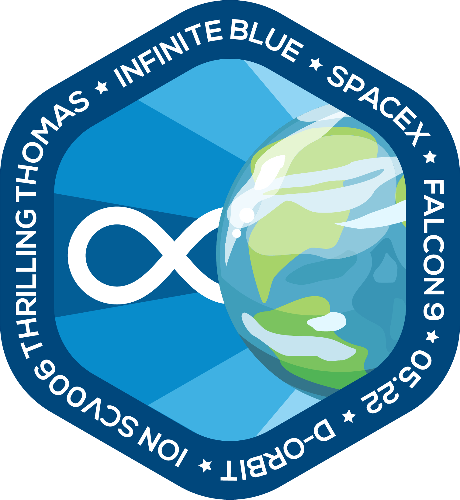 Infinite Blue mission patch