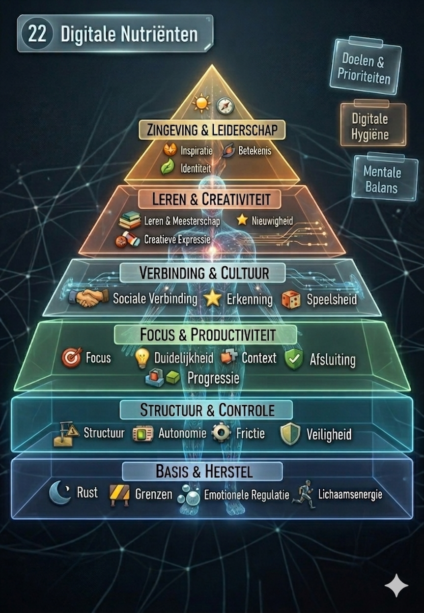 Digitale nutriënten piramide