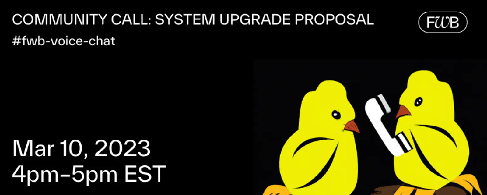 Community Call: System Upgrade Proposal event image