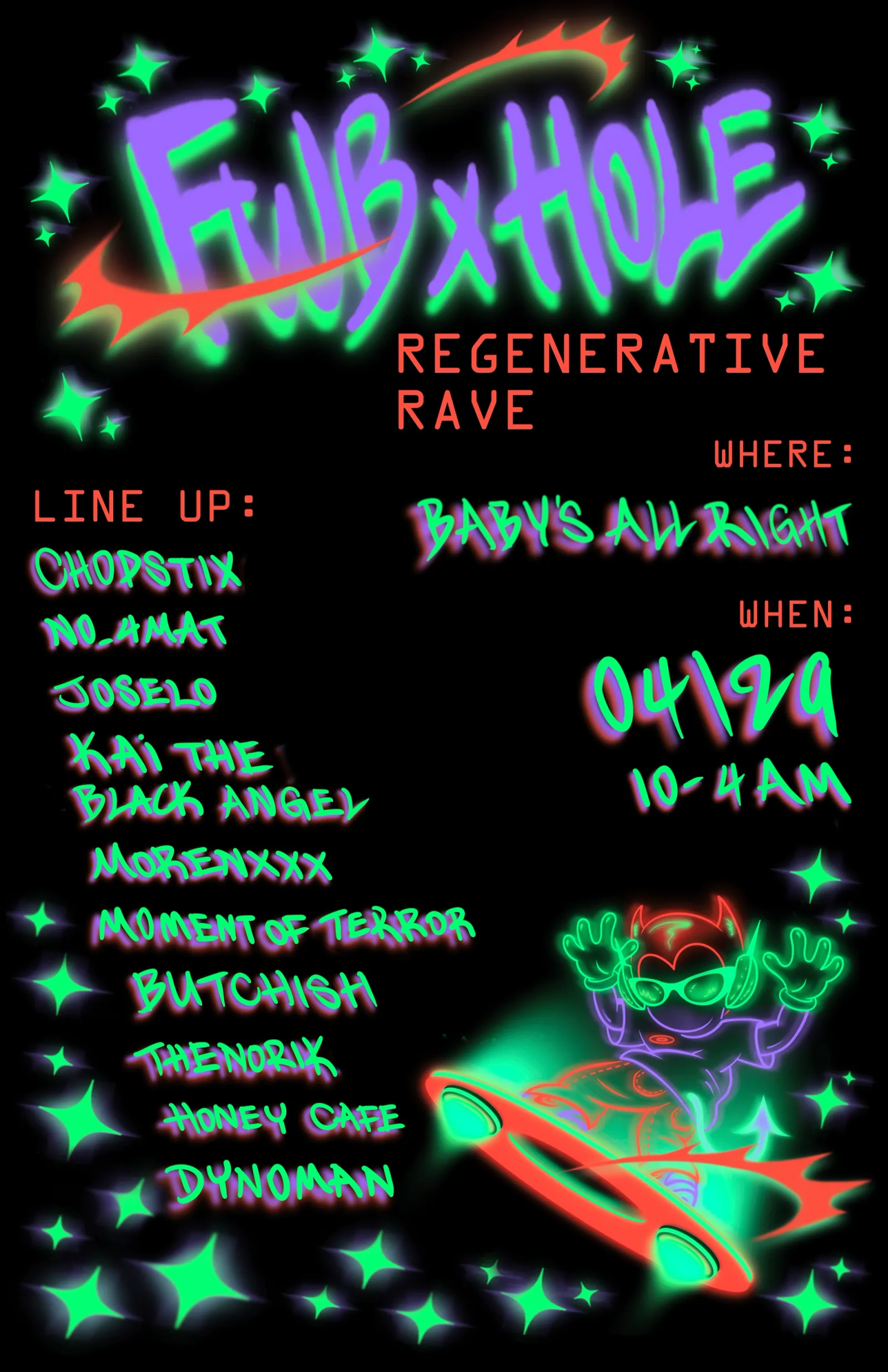 FWB.NYC x HOLE: Regenerative Rave: Bossa & RASH Relief  event image