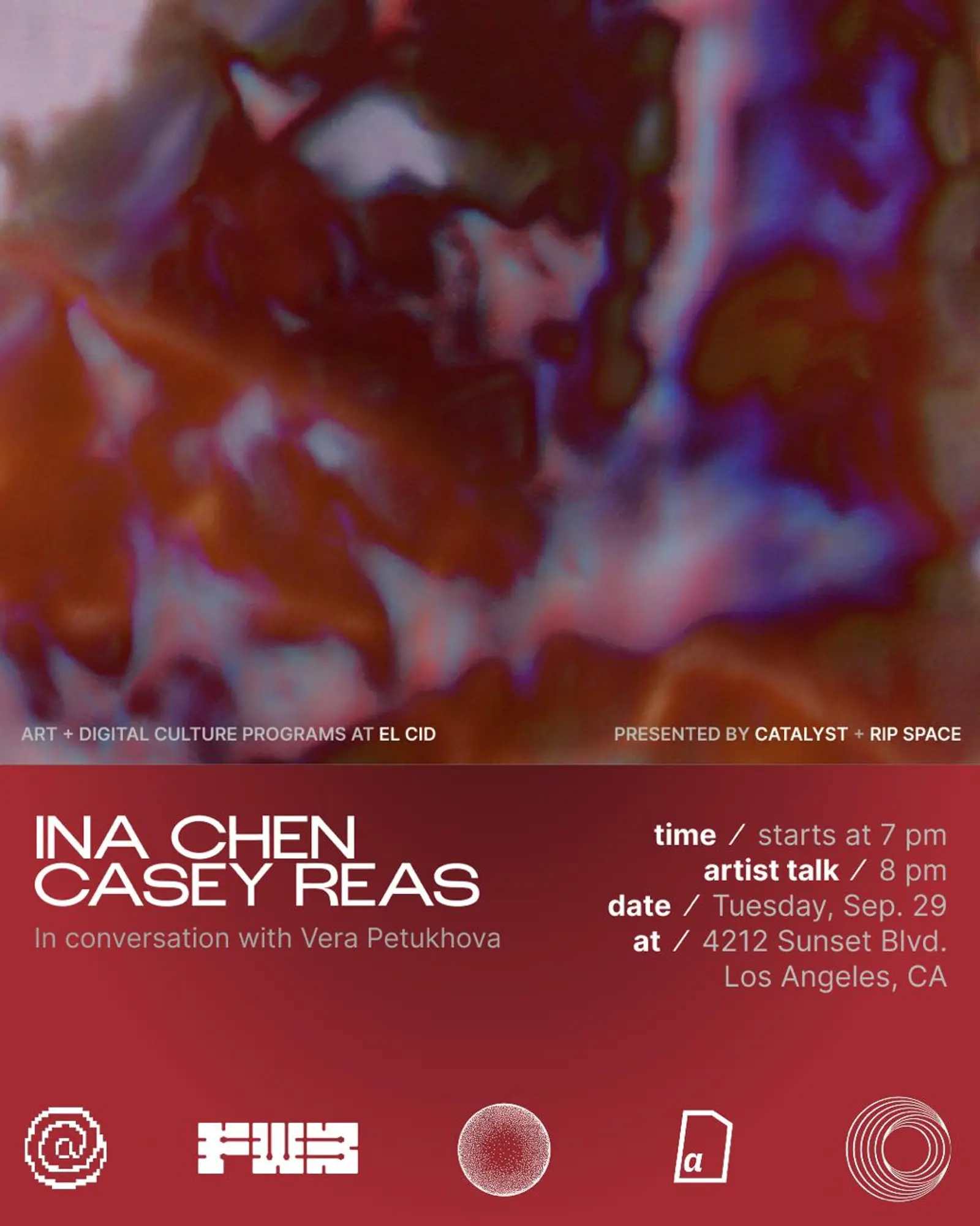 Ina Chen & Casey Reas @ El Cid event image