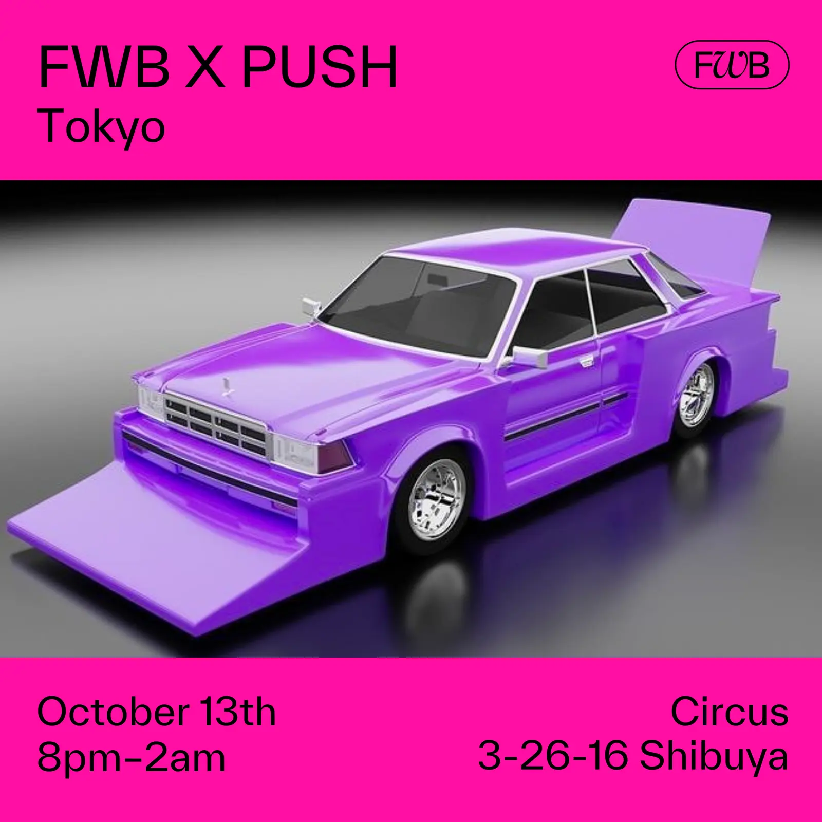 FWB x PUSH presents: Haleek Maul at Circus, Tokyo event image